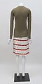 Ensemble, Prada (Italian, founded 1913), (a) cashmere, mother-of-pearl, (b) silk, synthetic, (c, d) leather, Italian